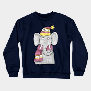 Winter Elephant Crewneck Sweatshirt